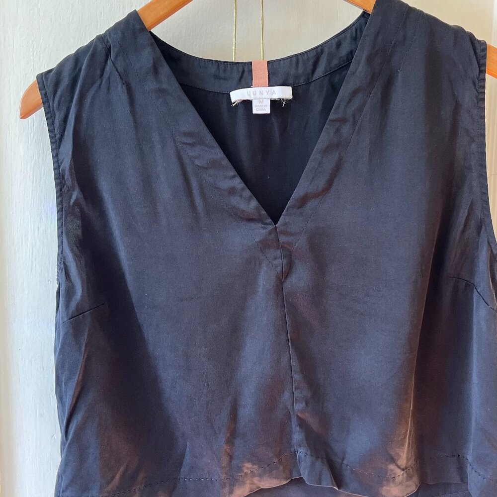 Lunya Silk V Neck Tank Pant Set